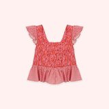 Kız Çocuk Nar Desenli Crop Bluz 8 Yaş (128 cm)