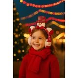 Kız Çocuk Noel Figürlü Kırmızı Beyaz Kulaklık Yılbaşı Tacı Yılbaşı Süsleri Yılbaşı temalı Hediyeler
