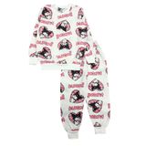 Kız Çocuk Pamuklu Mevsimlik Beyaz Uzun Kollu Pijama Takımı (beyaz, 1-2 yaş)
