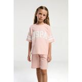 Kız Çocuk Pembe Bermuda Takım Kız Çocuk Şort Takım - 10 - 11 Yaş