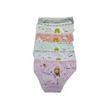 Kız Çocuk Pembe Desenli Baskılı Slip Külot 6'lı Paket