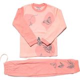 Kız Çocuk Pembe Kelebek Baskılı 2'li Pijama Takımı - 5 - 6 Yaş