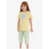 Kız Çocuk Pijama Takımı 60565 - Açık Sarı