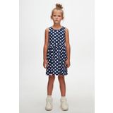 Kız Çocuk Polka-Dot Desen Kolsuz Elbise NAVY 2 Yaş