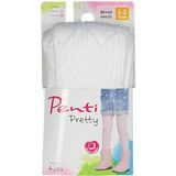 Kız Çocuk Pretty Ayda Külotlu Çorap PCPPAY1G16SK - Beyaz - 9 - 10 Yaş