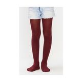 Kız Çocuk Pretty Extra Cotton Bordo Külotlu Çorap - Kırmızı - 1