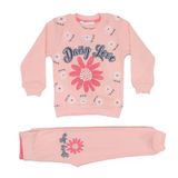Kız Çocuk Pudra Daisy Love Papatya Baskılı 2'Li Takım