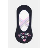 Kız Çocuk Rainbow Siyah Suba Çorabı - 35 - 37