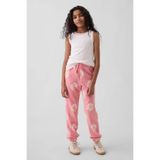 Kız Çocuk Relaxed Logo Fransız Havlu Kumaş Açık Pembe Jogger Eşofman Altı