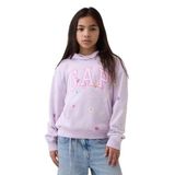 Kız Çocuk Relaxed Logo Fransız Havlu Kumaş Mor Sweatshirt