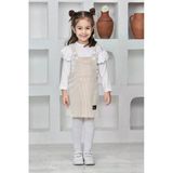 Kız Çocuk Salopet 2'Li Elbise (Salopet Elbise+Bady Bluz)12182