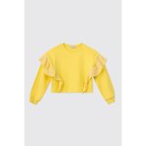 Kız Çocuk Sarı Sweatshirt 10 Yaş (140 cm)