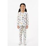 Kız Çocuk Sevimli Karakterli Mevsimlik Rahat Pijama Takımı