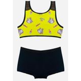 KIZ ÇOCUK SHORTLU BİKİNİ TAKIM DB200529CM - 13 - 14 Yaş - Zümrüt