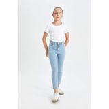 Kız Çocuk Skinny Fit Dar Paça Jean Pantolon