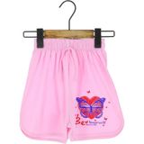 Kız Çocuk Şort Baskılı - Açık Pembe - 12 Yaş