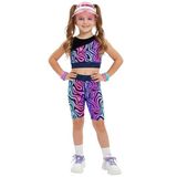 Kız Çocuk Spor Tayt Crop Top 2'li Takım 6-11Y