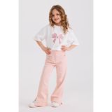 Kız Çocuk Süs Cepli Pembe Pantolon 12 Yaş (152 cm)