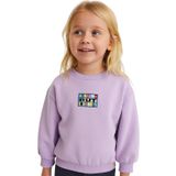 Kız Çocuk Sweatshirt, MOR, 5-6 YAŞ