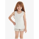 Kız Çocuk T-Shirt 60570 - Beyaz