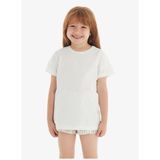 Kız Çocuk T-Shirt 60571 - Beyaz
