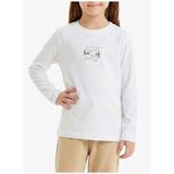 Kız Çocuk T-Shirt 60607 - Beyaz