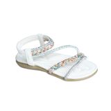 Kız çocuk Taş Detaylı Sandalet 25Y157-1 BEYAZ 27