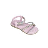 Kız çocuk Taş Detaylı Sandalet 25Y157-1 PEMBE 26