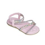 Kız çocuk Taş Detaylı Sandalet 25Y157-1 PEMBE 28
