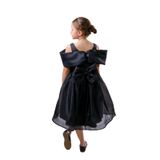Kız Çocuk Taş Fiyonklu İsalon Elbise M00763