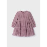 Kız Çocuk Tül Elbise - Pembe - 3 Yaş