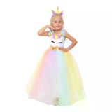 Kız Çocuk Unicorn Kostümü – Pembe Tüllü Parti Elbisesi TRD-UNI-005