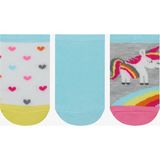 Kız Çocuk Unicorn Love 3lü Patik Çorap - Pembe - 23 - 26
