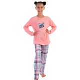 Kız Çocuk Uzun Kol 2 İplik Pembe Pijama Takım C2T0N2O303 PEMBE 7-8 YAŞ