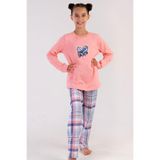 Kız Çocuk Uzun Kol 2 İplik Pembe Pijama Takım C2T0N2O303 PEMBE 9-10 YAŞ