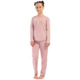 Kız Çocuk Uzun Kol 2 İplik Pembe Pijama Takım C2T6N3O304 PEMBE 9-10 YAŞ
