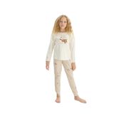 Kız Çocuk Uzun Kol Ekru Pijama Takım C2T4N7O8 EKRU 92/1-2 YAŞ