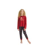 Kız Çocuk Uzun Kol Kırmızı Pijama Takım C4T4N7O8 KIRMIZI 116/5-6 YAŞ