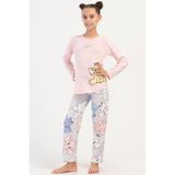 Kız Çocuk Uzun Kol Pembe Pijama Takım C0T3N2O504 PEMBE 9-10 YAŞ