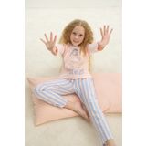 Kız Çocuk Uzun Kol Pembe Pijama Takım C4T0N7O8 PEMBE 128/7-8 YAŞ