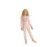 Kız Çocuk Uzun Kol Pembe Pijama Takım C9T5N7O8 PEMBE 92/1-2 YAŞ