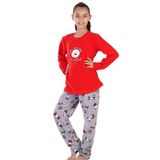 Kız Çocuk Uzun Kol Polar Kırmızı Pijama Takım C4T0N0O503 KIRMIZI 11-12 YAŞ