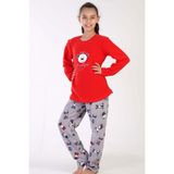 Kız Çocuk Uzun Kol Polar Kırmızı Pijama Takım C4T0N0O503 KIRMIZI 9-10 YAŞ
