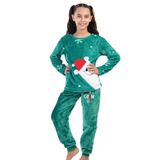 Kız Çocuk Uzun Kol Welsoft Yeşil Pijama Takım C5T2N0O403 YEŞİL 11-12 YAŞ
