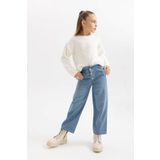 Kız Çocuk Wide Leg Geniş Paça Jean Pantolon