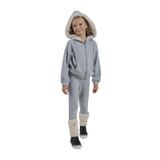 Kız Çocuk Yumuşak Dokulu Fermuarlı Mavi Sweatshirt 5 Yaş (110 cm)