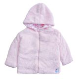 Kız Erkek Bebek Ve Çocuk Müslin Astarlı Fermuarlı Peluş Mont (Pembe, 9 Ay)