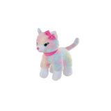 Kız Erkek Çocuk Oyuncak 62555 30cm Pembe Tokalı Kedi Kız Erkek Çocuk Oyuncak Eğitici Oyuncaklar