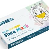 Kız-Erkek Çocuk Unisex Meltblown Filtreli 3 Katlı Telli Sarı Çocuk Maskesi (10 Lu Paket)