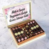 Kız İsteme Çikolatası Kahve Drajeli Special Çikolata 490g (Krem Kutu)
